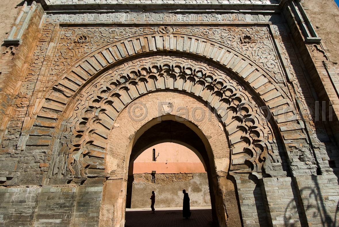 Bab er-Rob old Medina gate, Marrakech, Morocco
 (cod:Morocco 27)